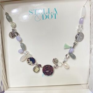 Stella & Dot Silver Baubles Mini Statement Necklace